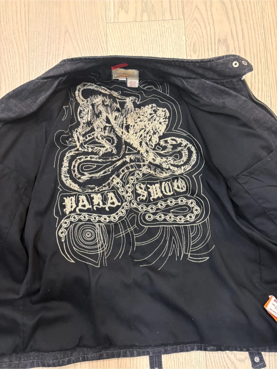 Parasuco Black Denim Jacket - Men’s size large - photo 5