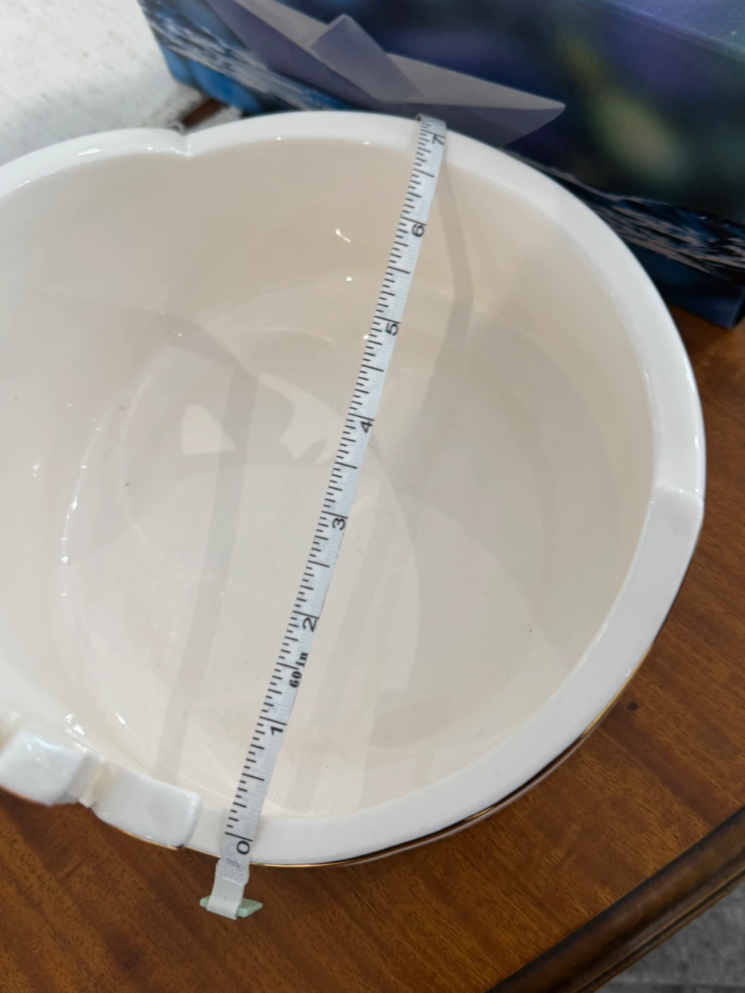 Decorative Bowl - White & Gold Accent - photo 5