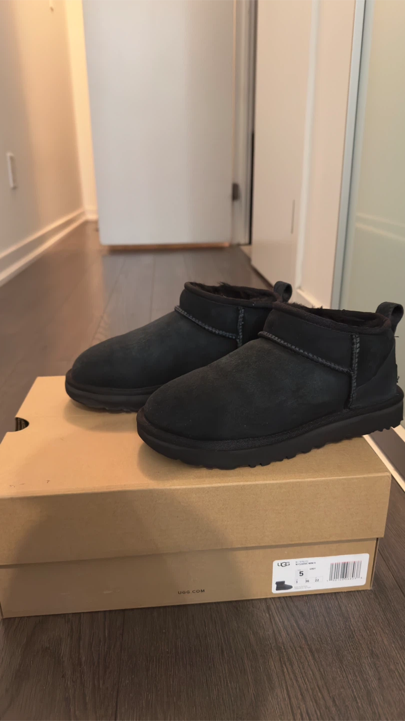 UGG Classic Ultra Mini Boots in Black US5 - photo 2