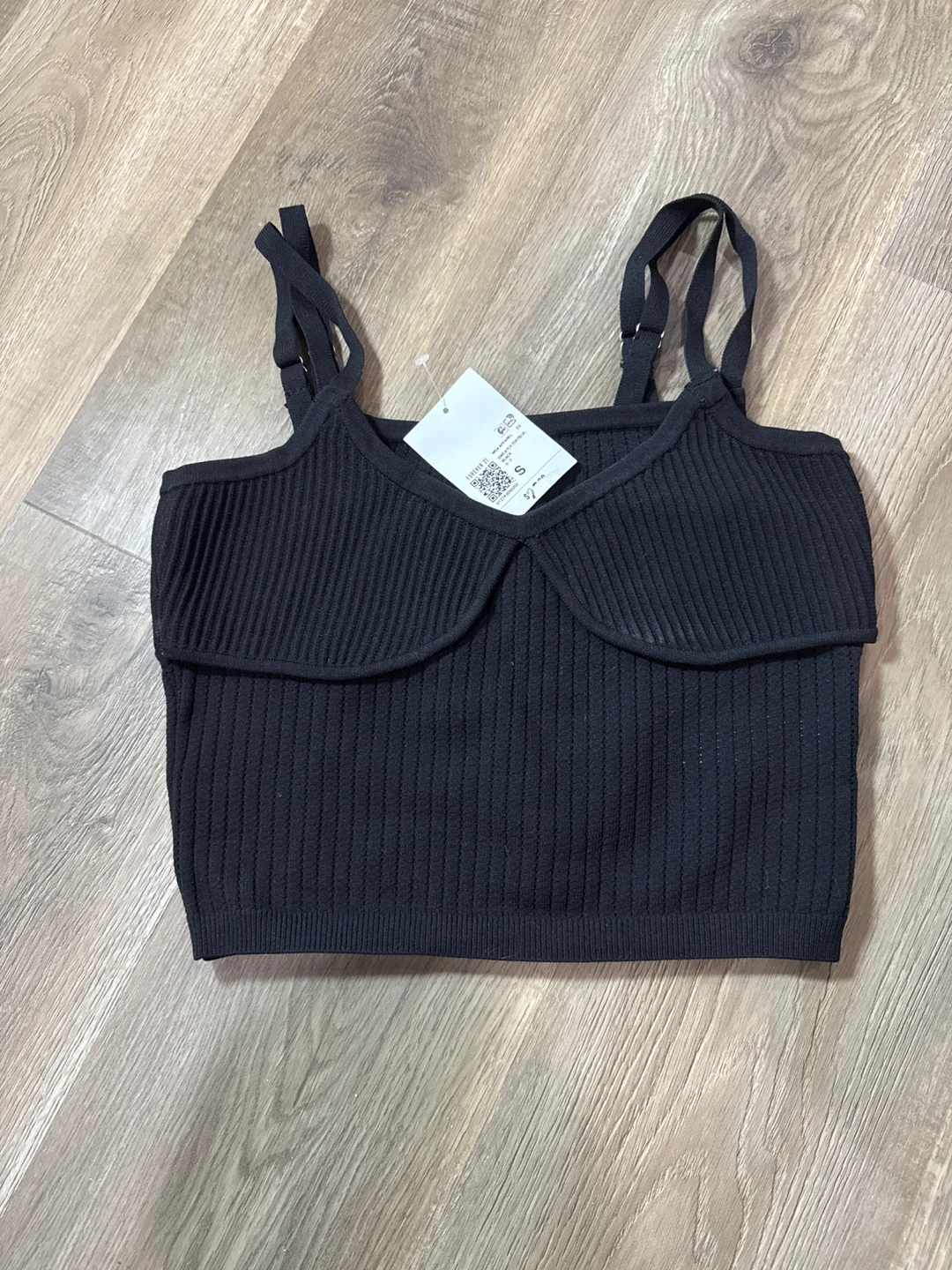 Forever 21 Black Ribbed Tank Top - Size S