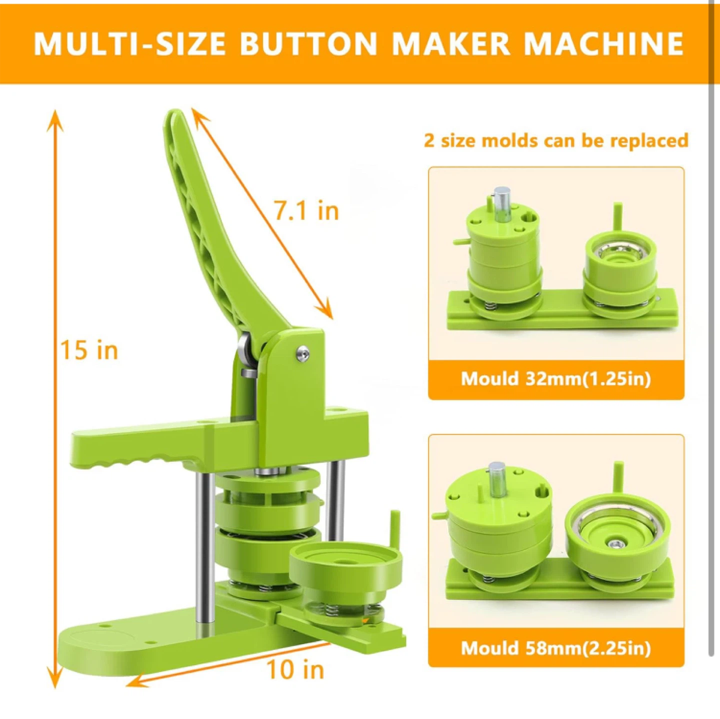 DIY MK Bear Multiple Size Badge Maker Machine - New in Box - photo 4