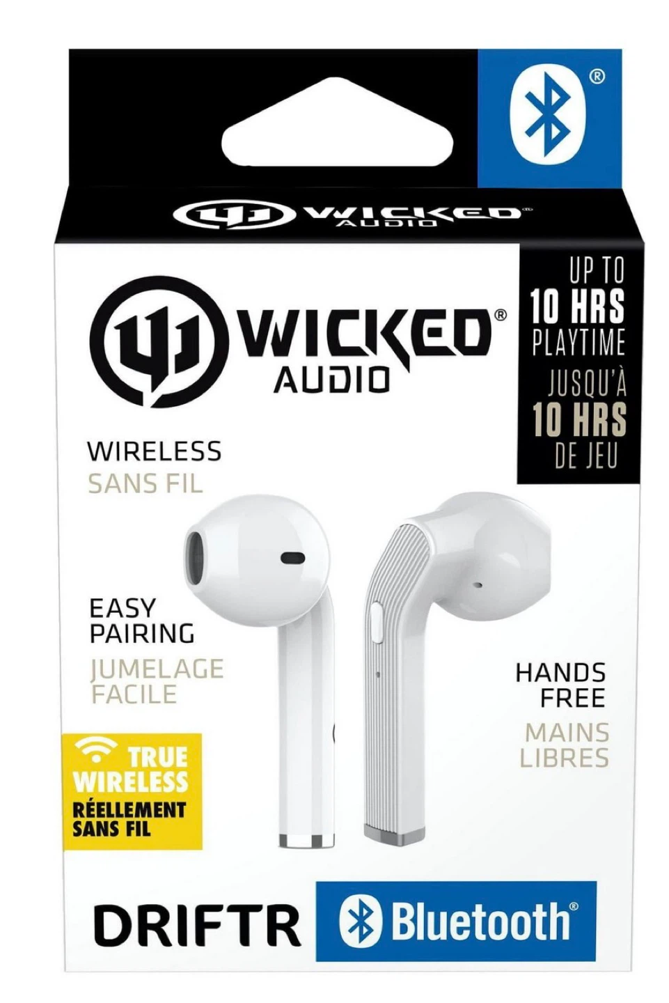 Wicked Audio Driftr Wireless Earbuds - White