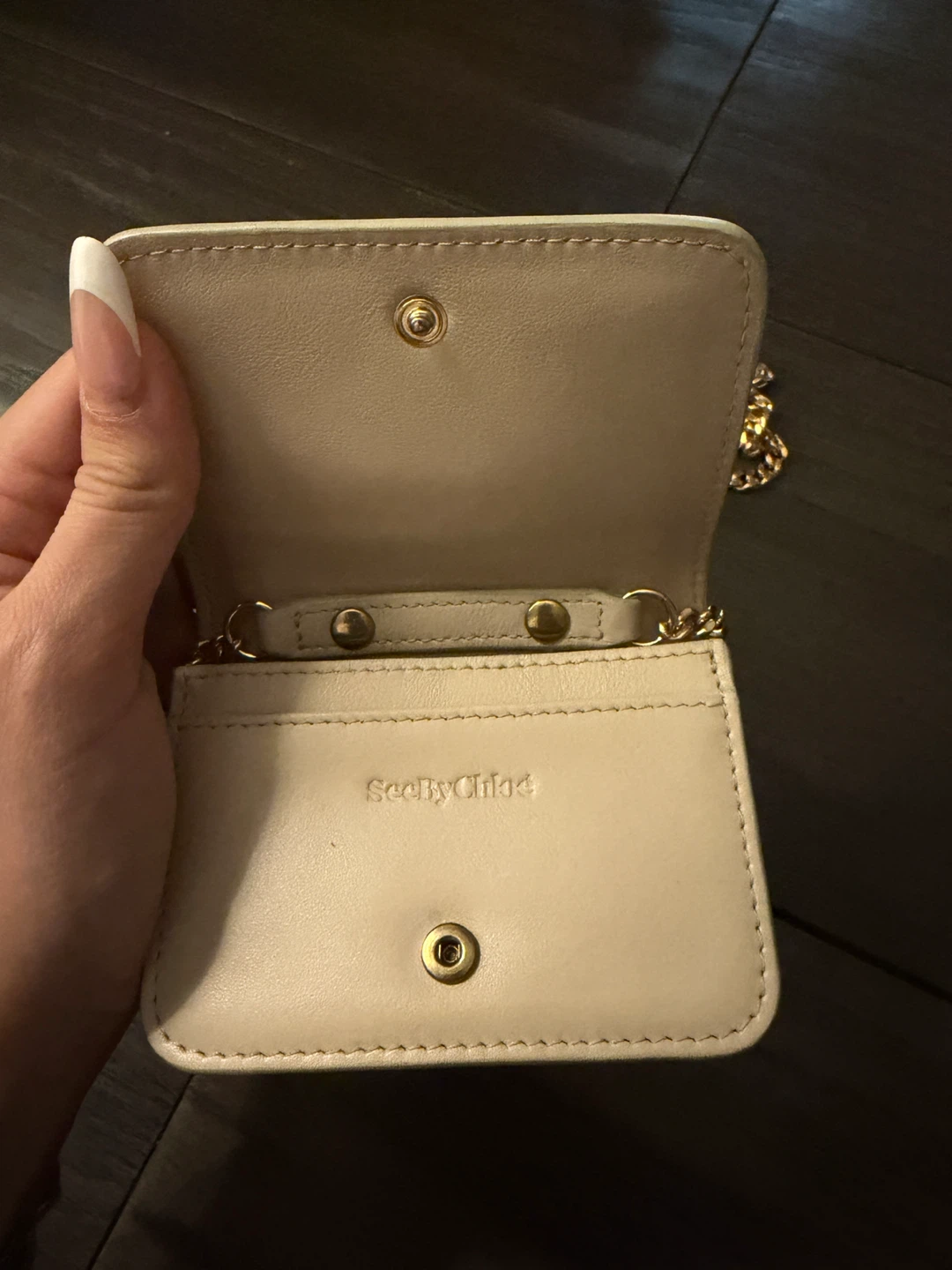 See By Chloé Mini Joan Chain Wallet - Ivory - photo 3