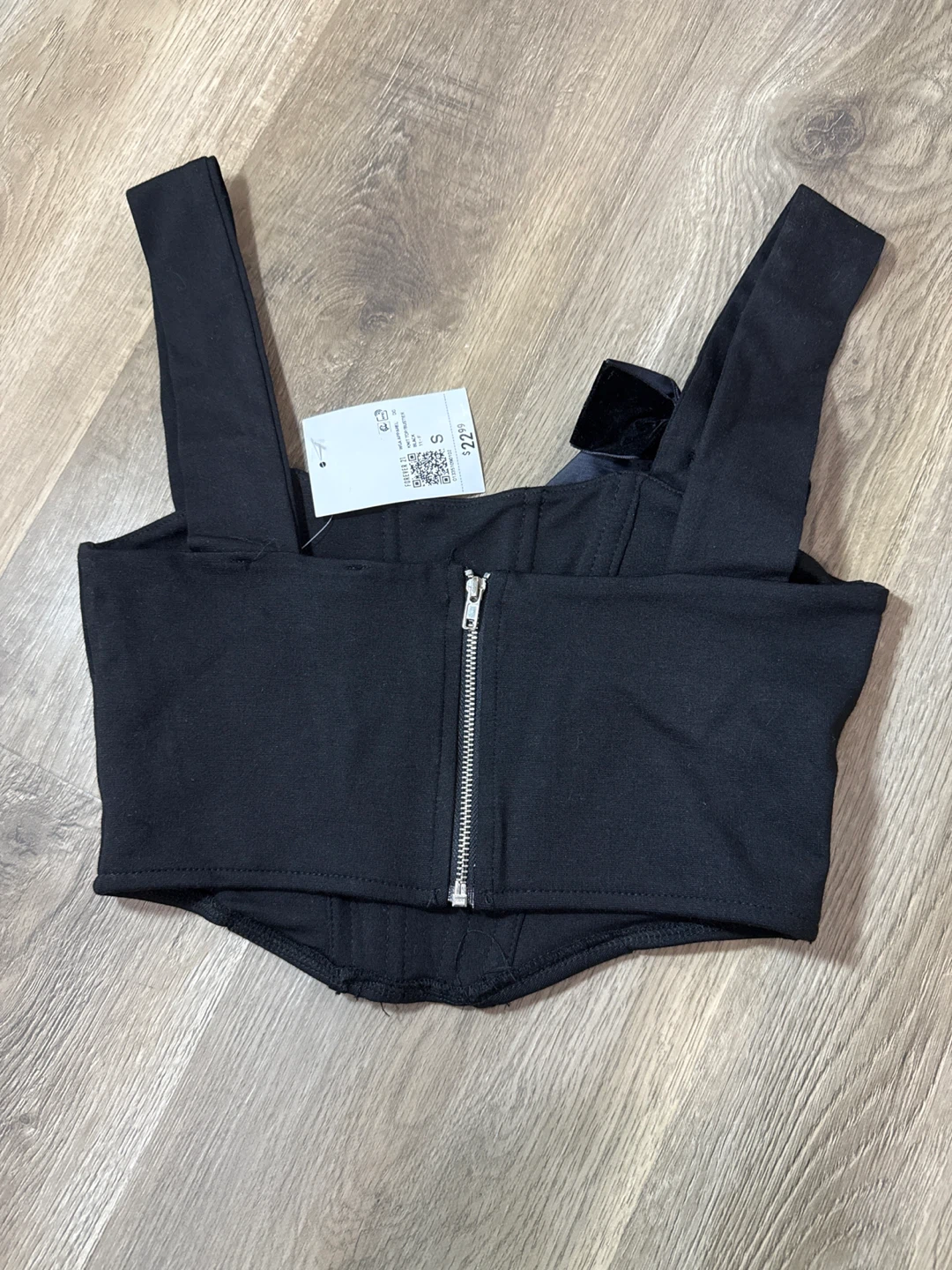 Forever 21 Black Corset Top - Size S - photo 3
