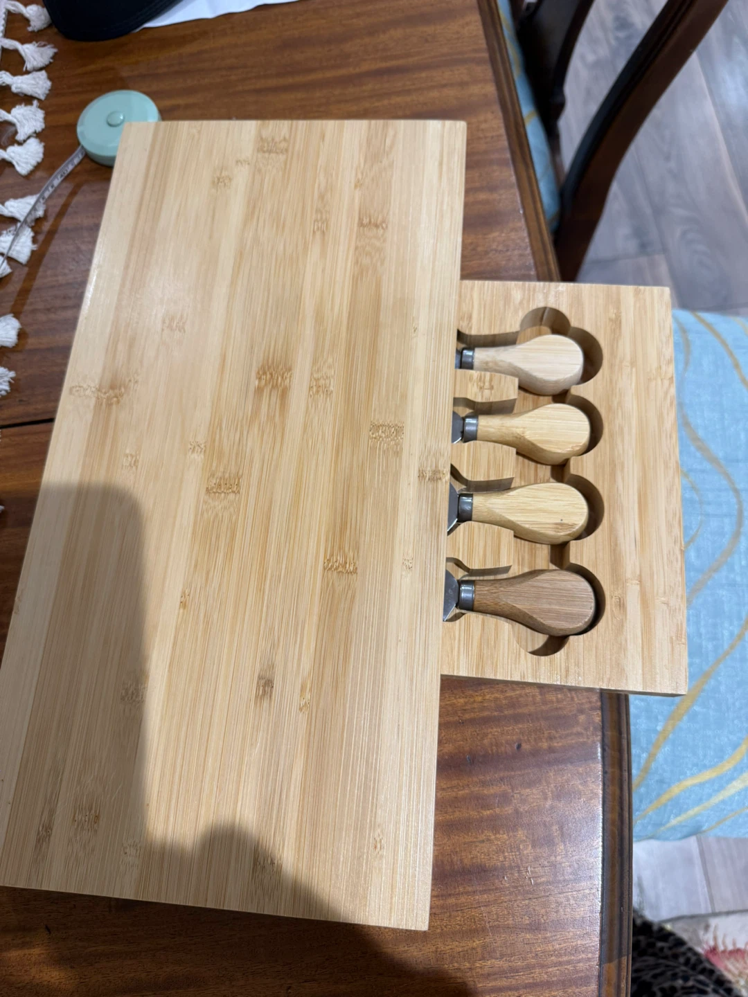 Bamboo Cheese Board & Knife Set