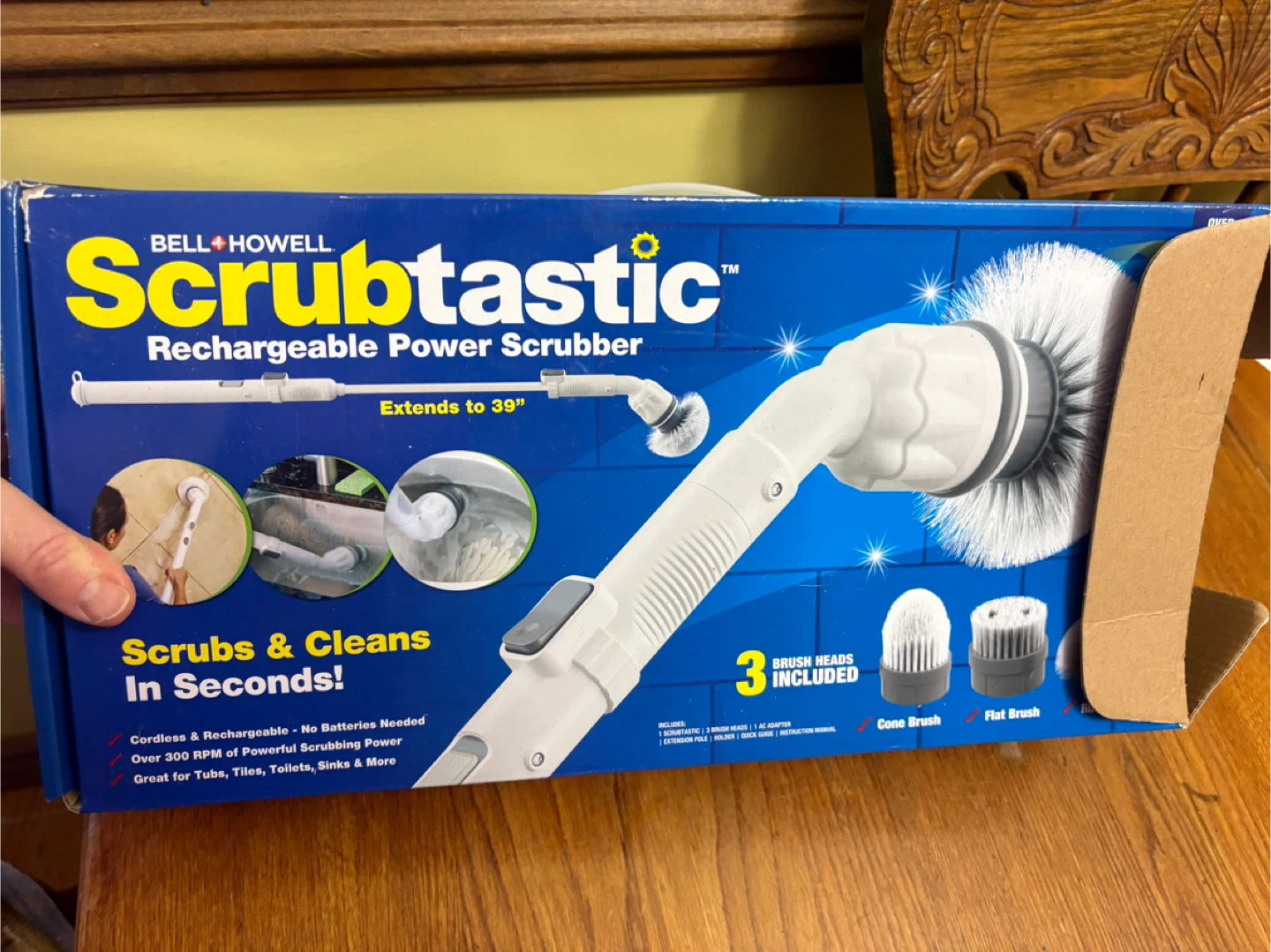 Bell+Howell Scrubtastic Rechargeable Power Scrubber