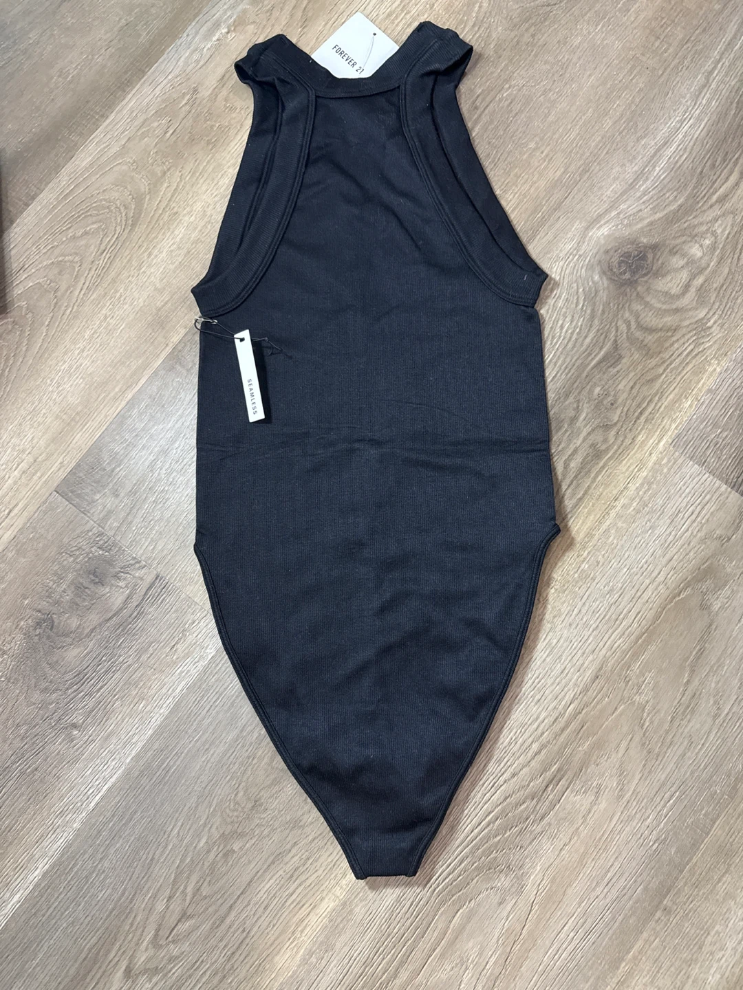 Forever 21 Black Seamless Bodysuit - Size S - photo 5