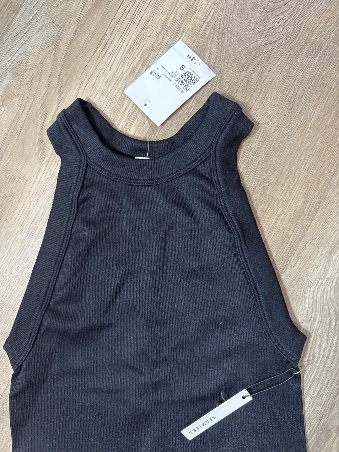 Forever 21 Black Seamless Bodysuit - Size S - photo 2
