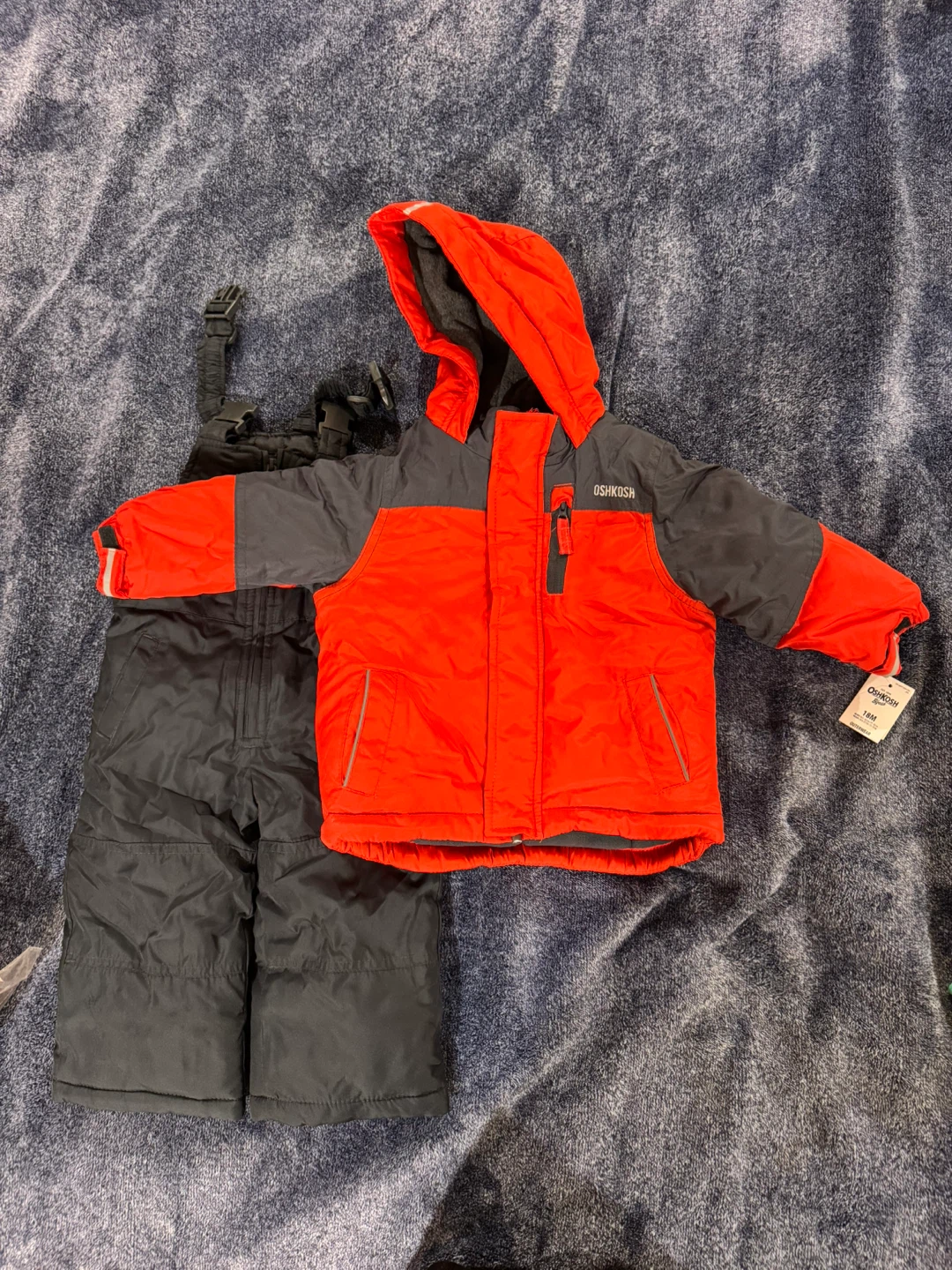 OshKosh B'Gosh 18M Snowsuit Set - Orange & Black