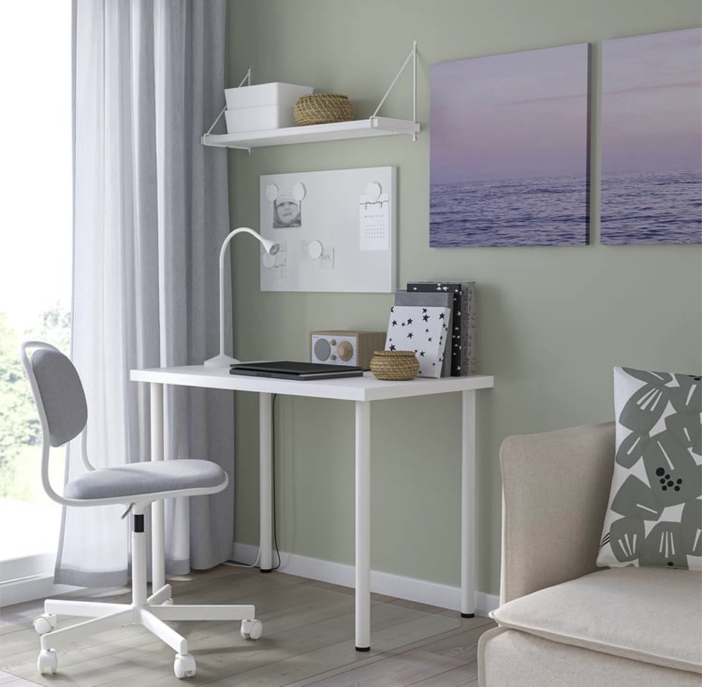IKEA LINNMON / ADILS White Table 100x60 cm - photo 4