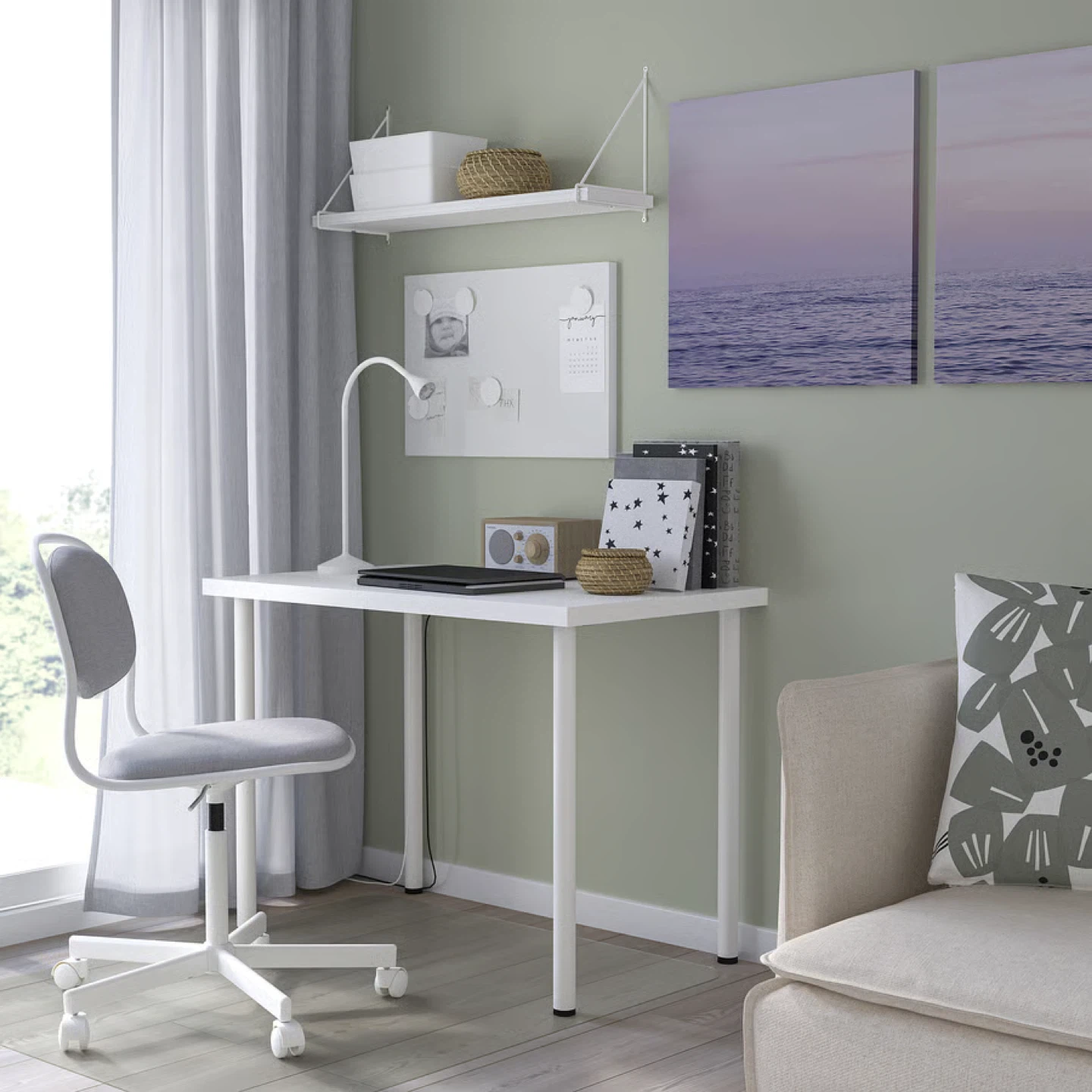 Ikea Linnmon/Adils White Desk - photo 2