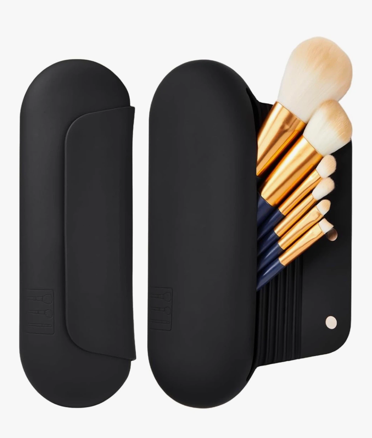 Black Makeup Brush Holder Case - photo 3