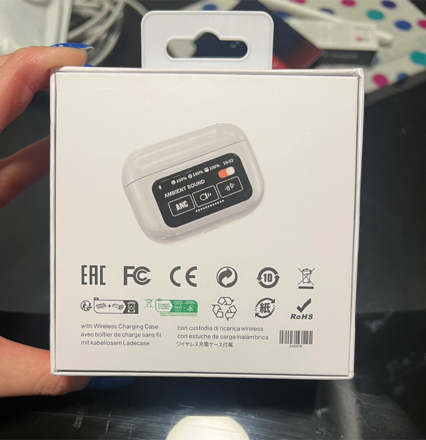 New ANC/ENC Double Dark Noise Reduction Touch Control - photo 2