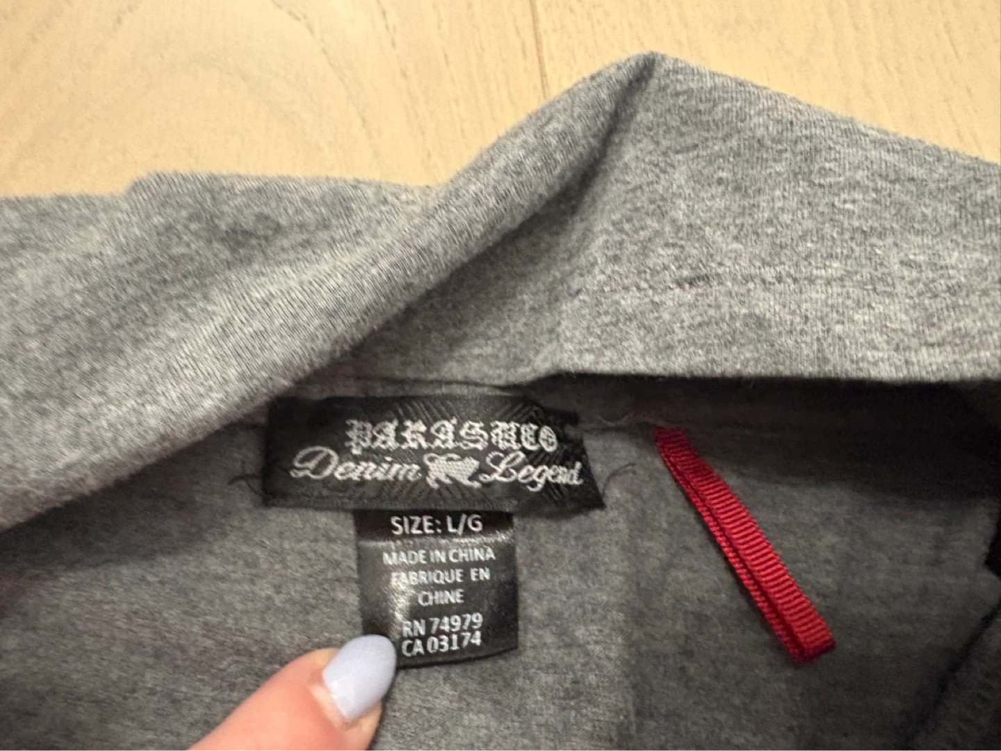 Parasuco Denim Legend Grey Turtleneck shirt  - Size Large - photo 5