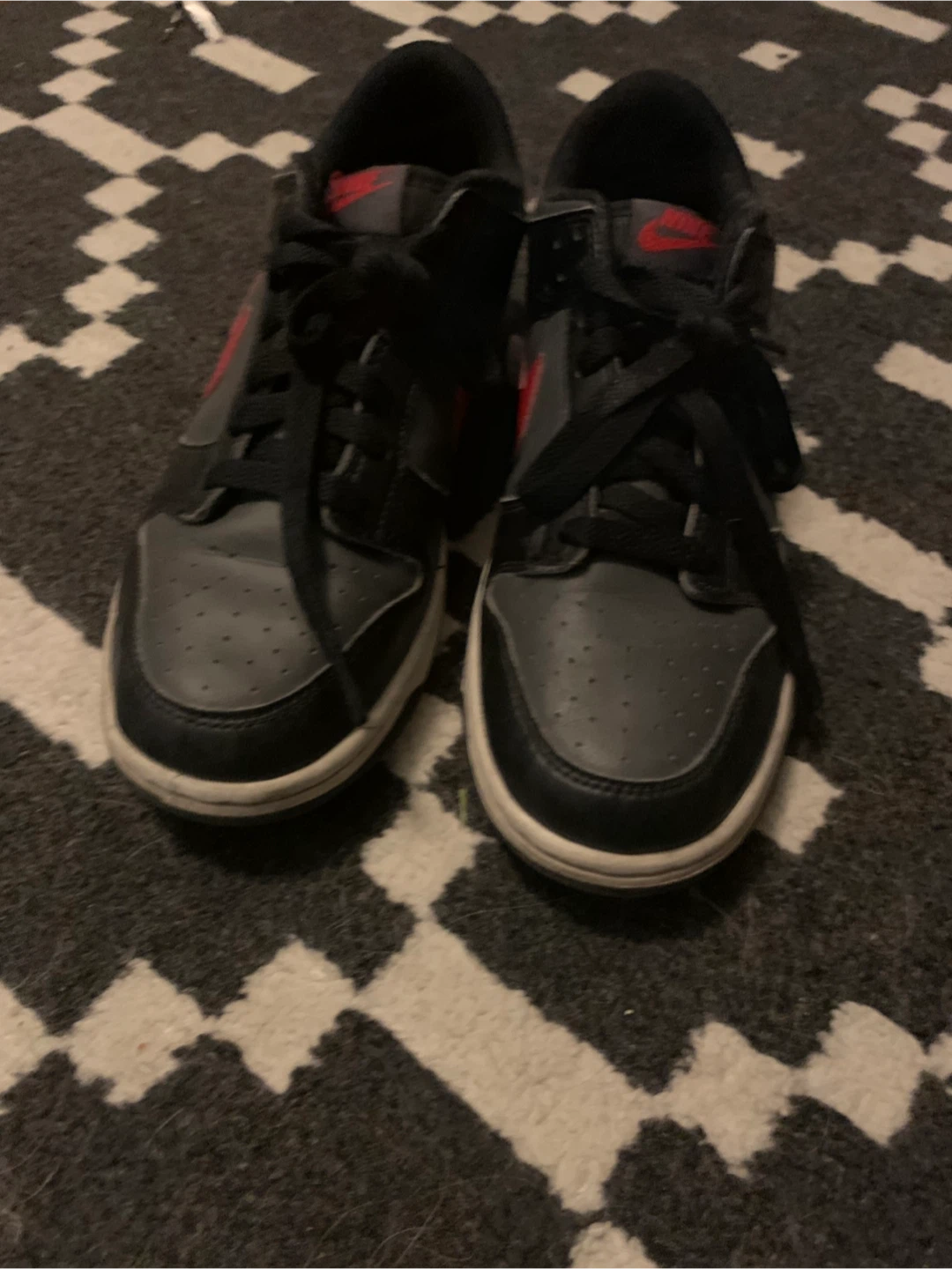 Nike Dunk Low Grey & Red - photo 3