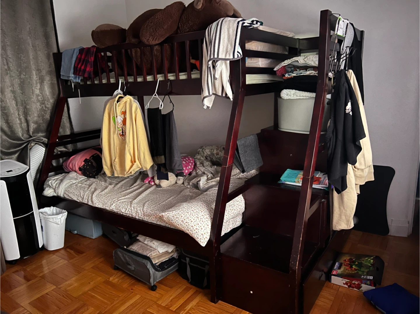 Scanica Bellagio Stairway Single over Full Bunk Bed
