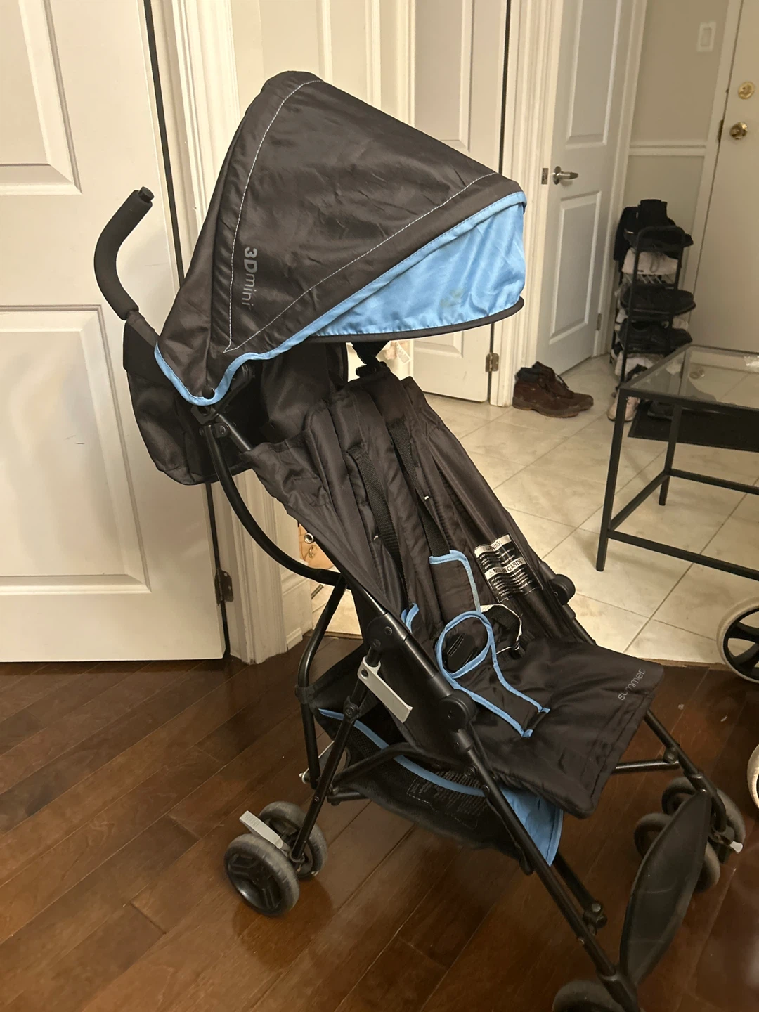 Summer 3Dmini Stroller - Black/Blue
