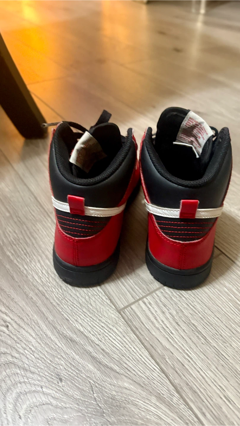 Kids 13C Nike Dunk High Sneakers - Red/Black - photo 3