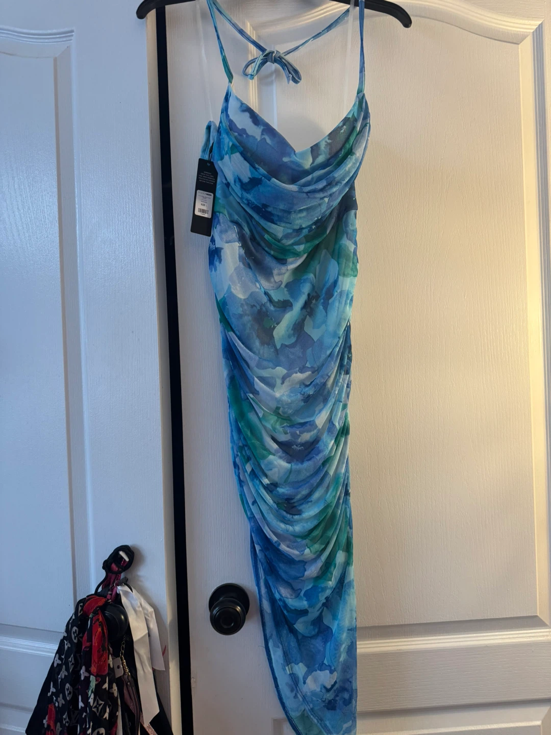 Fashion Nova Liv Floral Mesh Maxi Dress - Size L - photo 2
