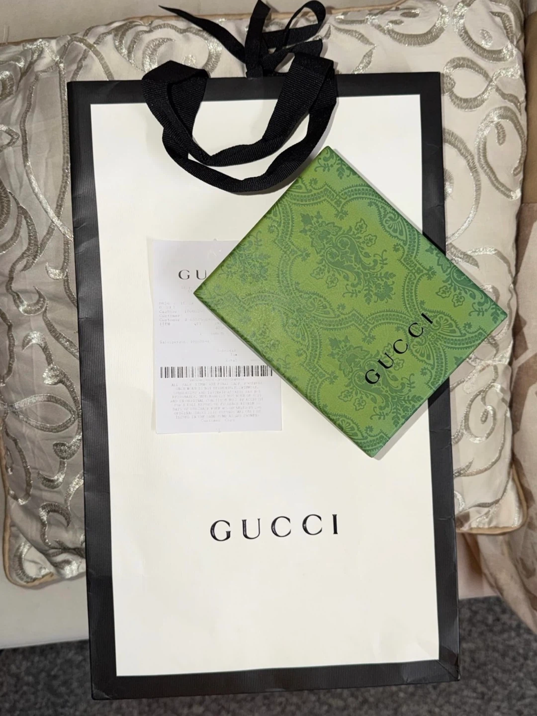 GUCCI Logo Shopping Tote Bag Empty Gift Bag . 15" x 9" x 6" - photo 2