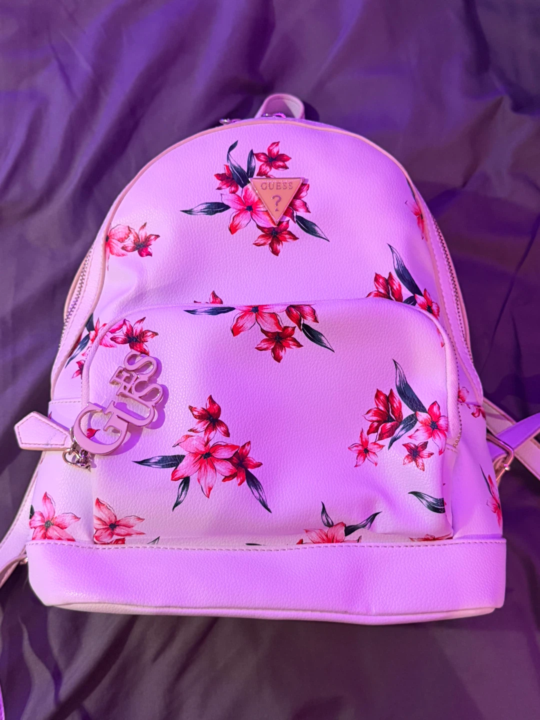 Guess Floral Print Mini Backpack