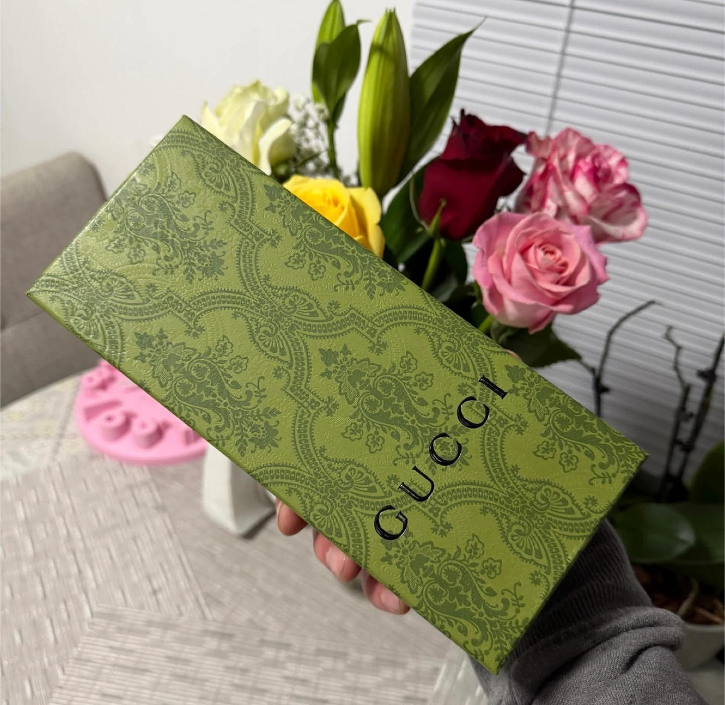 New GUCCI empty green classic  box 9 x 4 inches