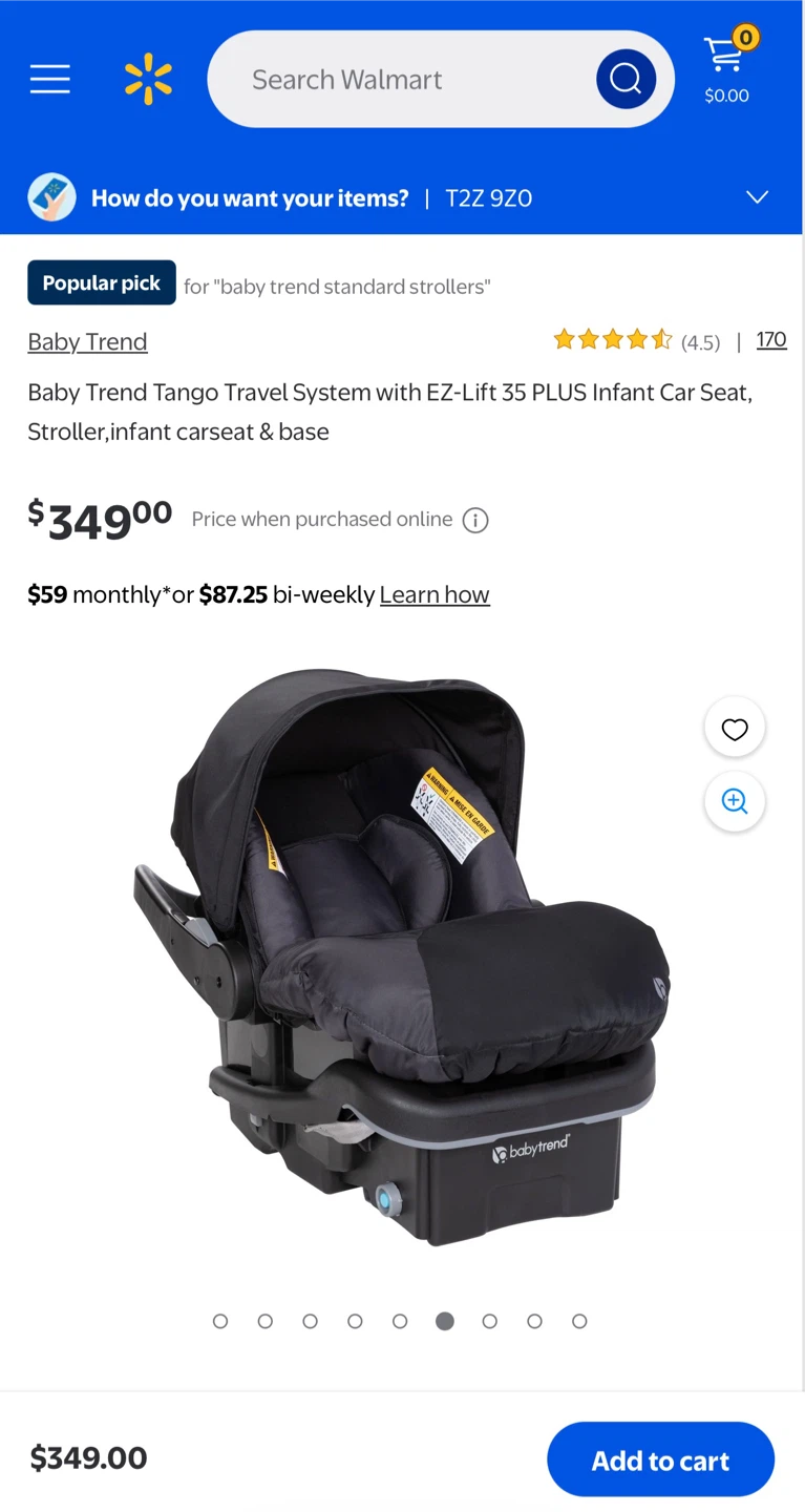 BNIB Baby Trend Tango Travel System Stroller, Infant Car Seat + - photo 3