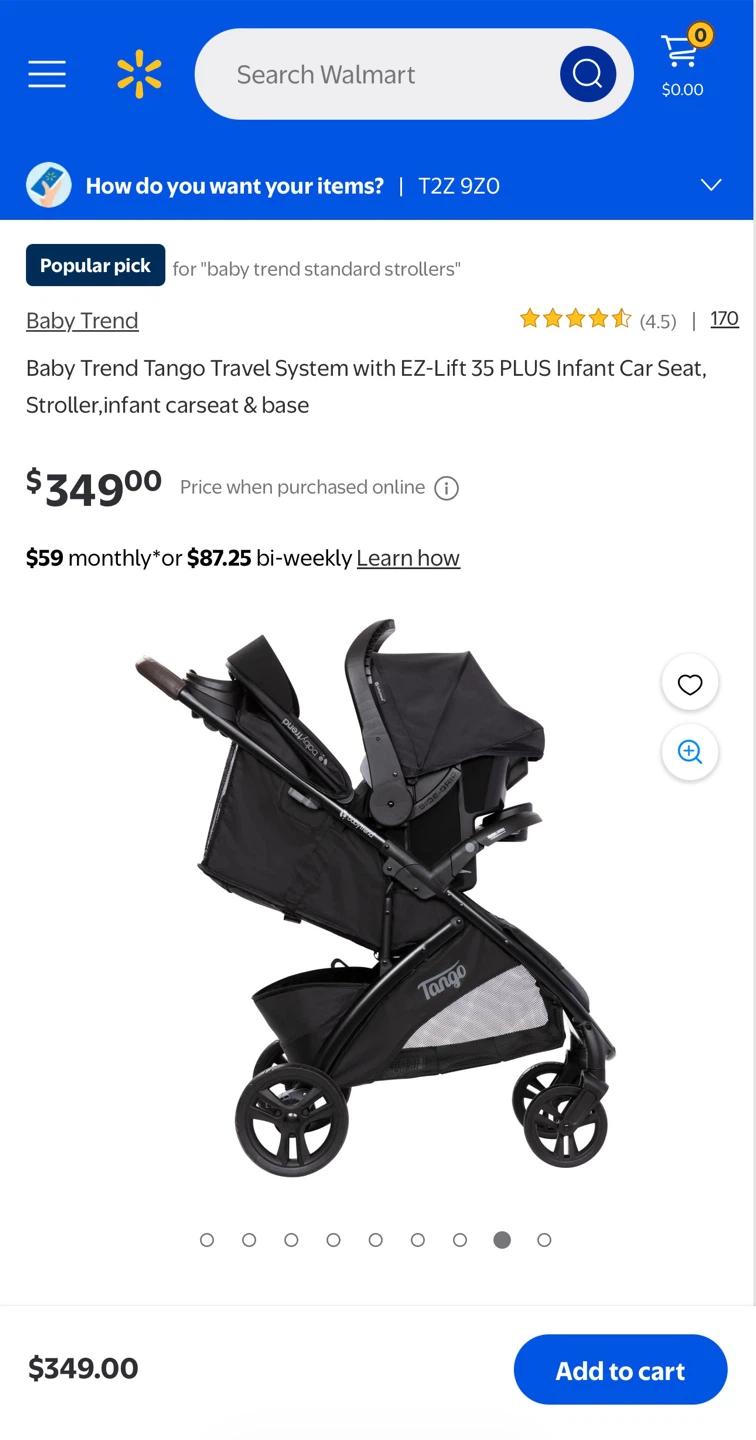 BNIB Baby Trend Tango Travel System Stroller, Infant Car Seat + - photo 4