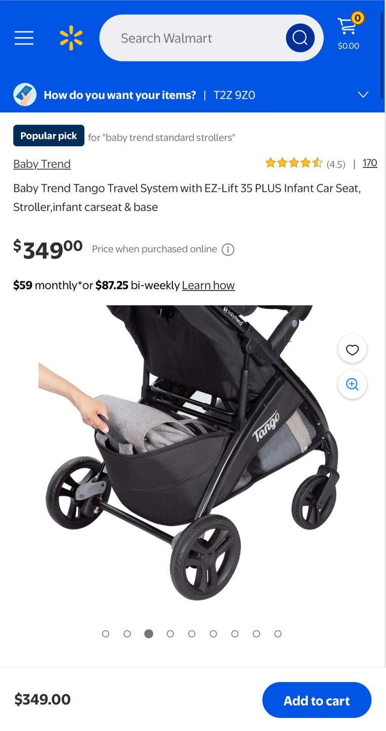 BNIB Baby Trend Tango Travel System Stroller, Infant Car Seat + - photo 2