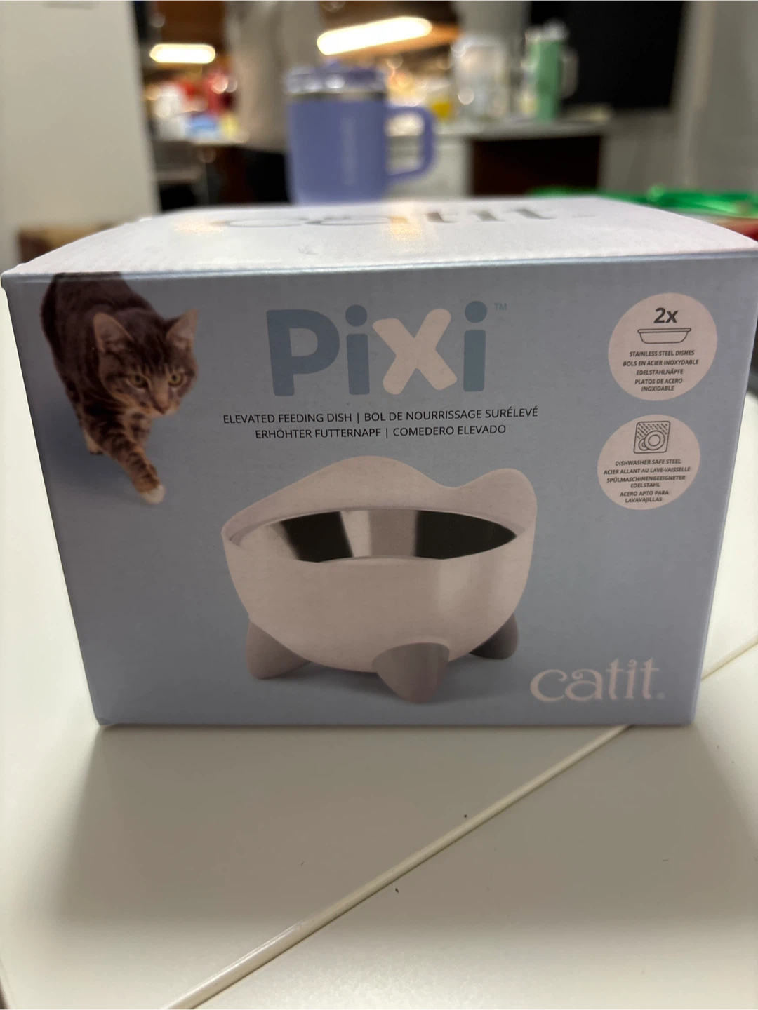 Catit Pixi Elevated Feeding Dish - New in Box!
