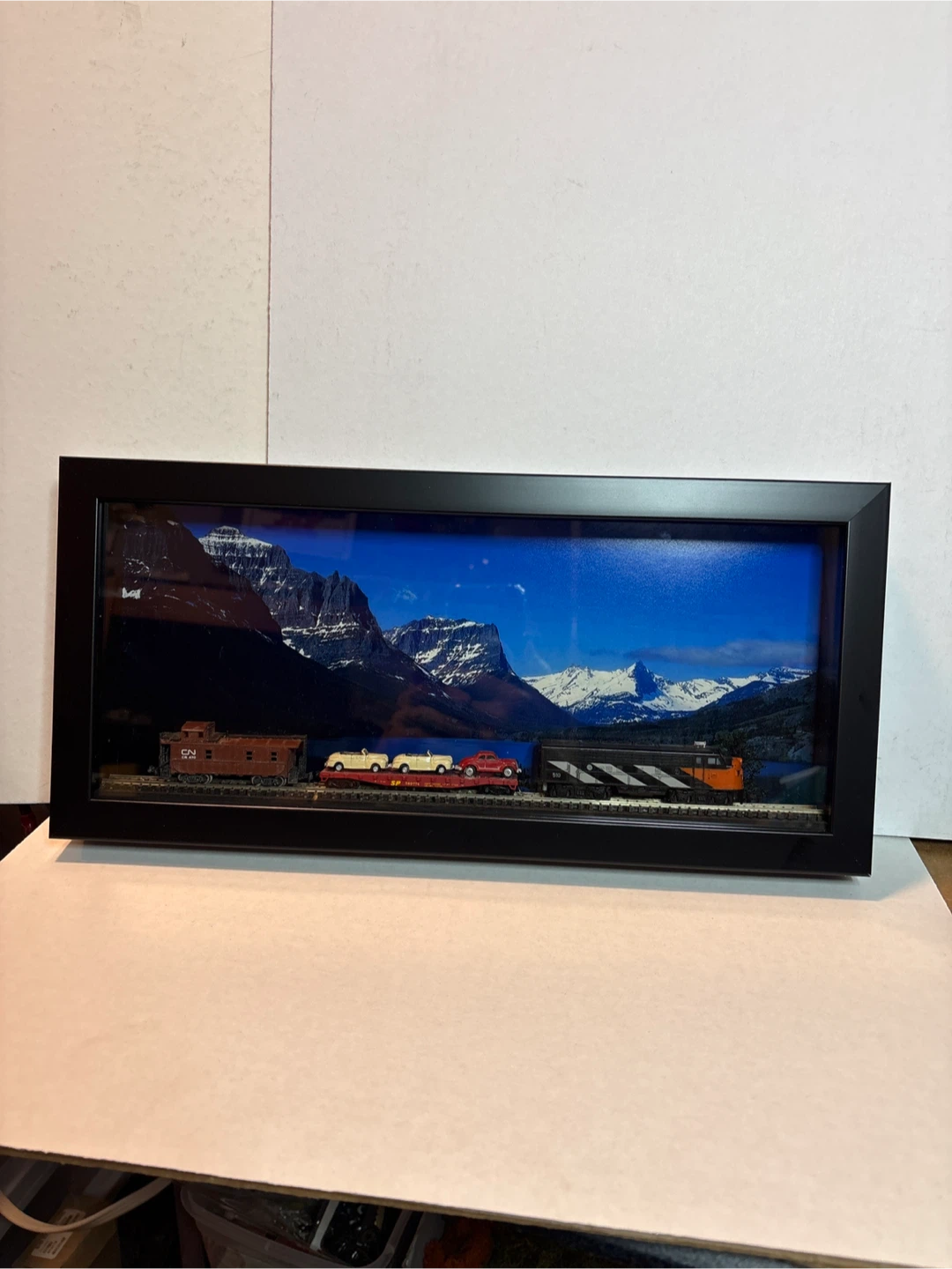 Framed Model Train Display