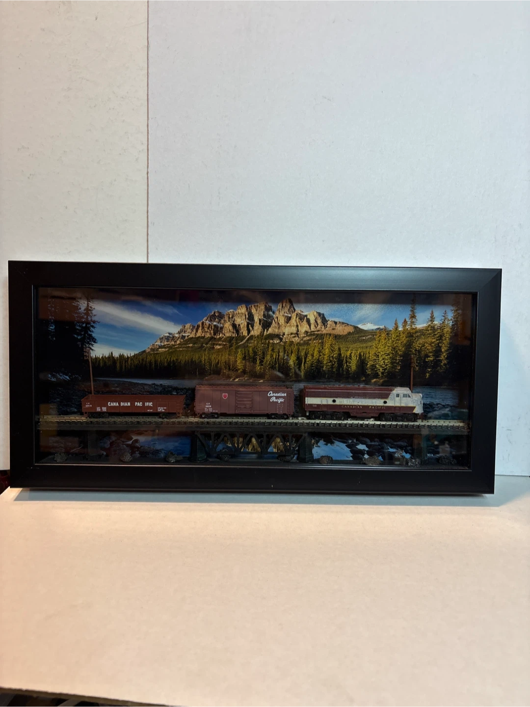 Framed Canadian Pacific Train Shadowbox