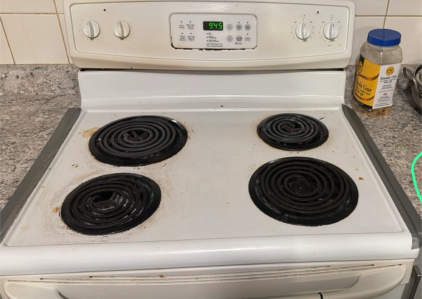 White Electric Stove