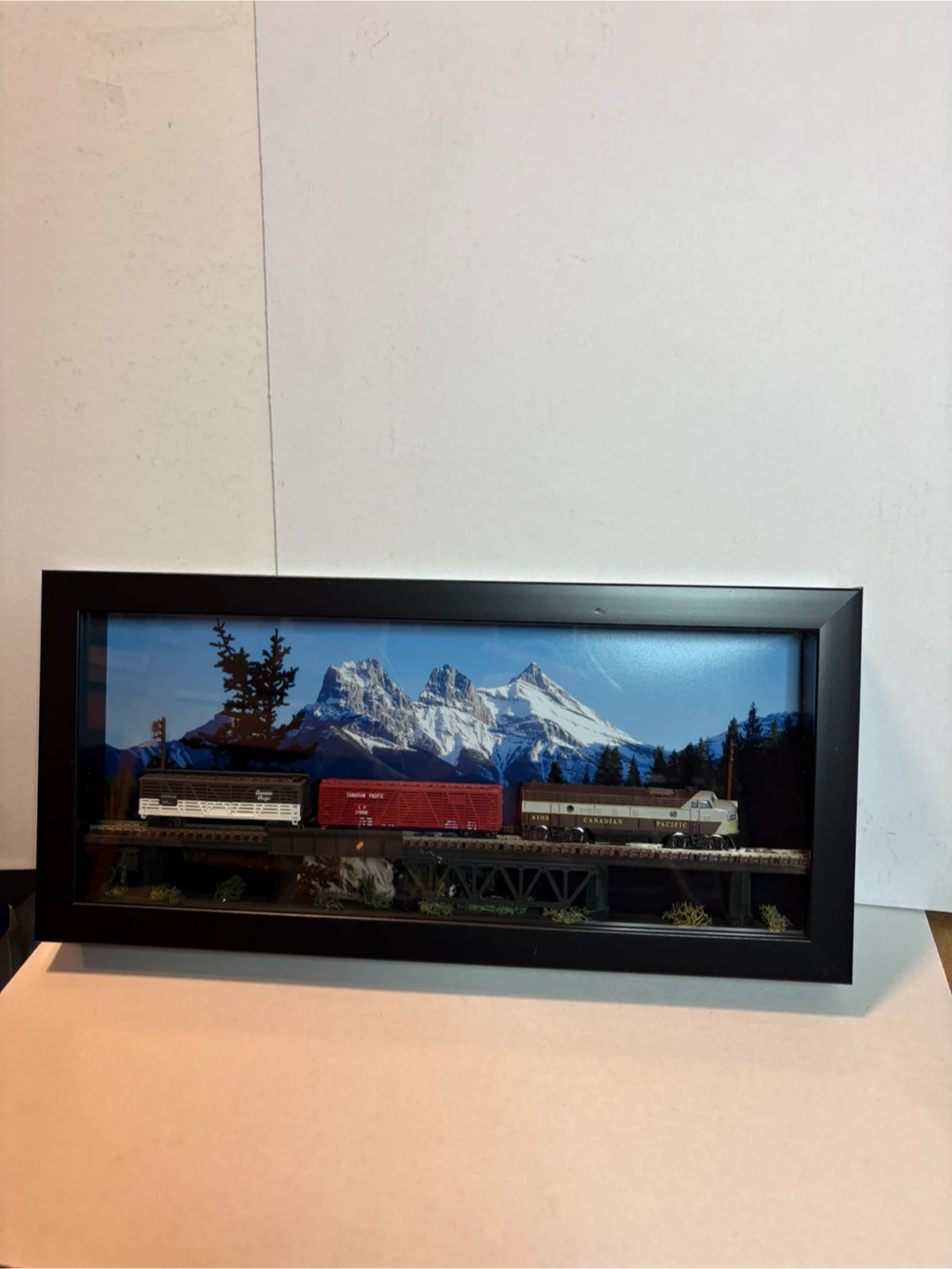 Framed Train Diorama