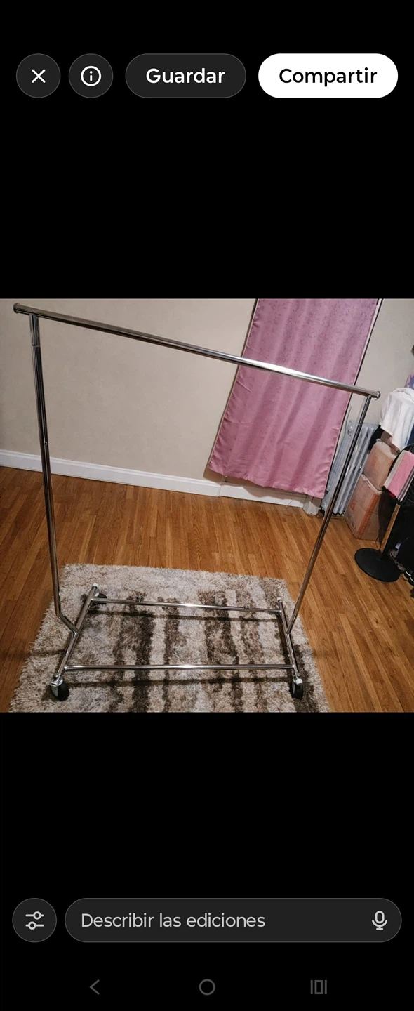 Rolling Garment Rack - Chrome Finish - photo 2