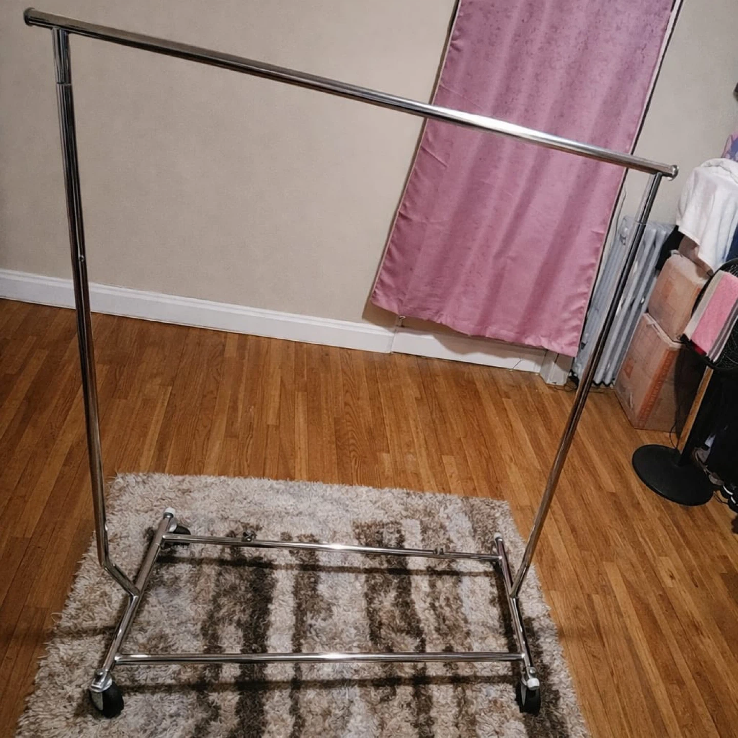 Rolling Garment Rack - Chrome Finish - photo 3