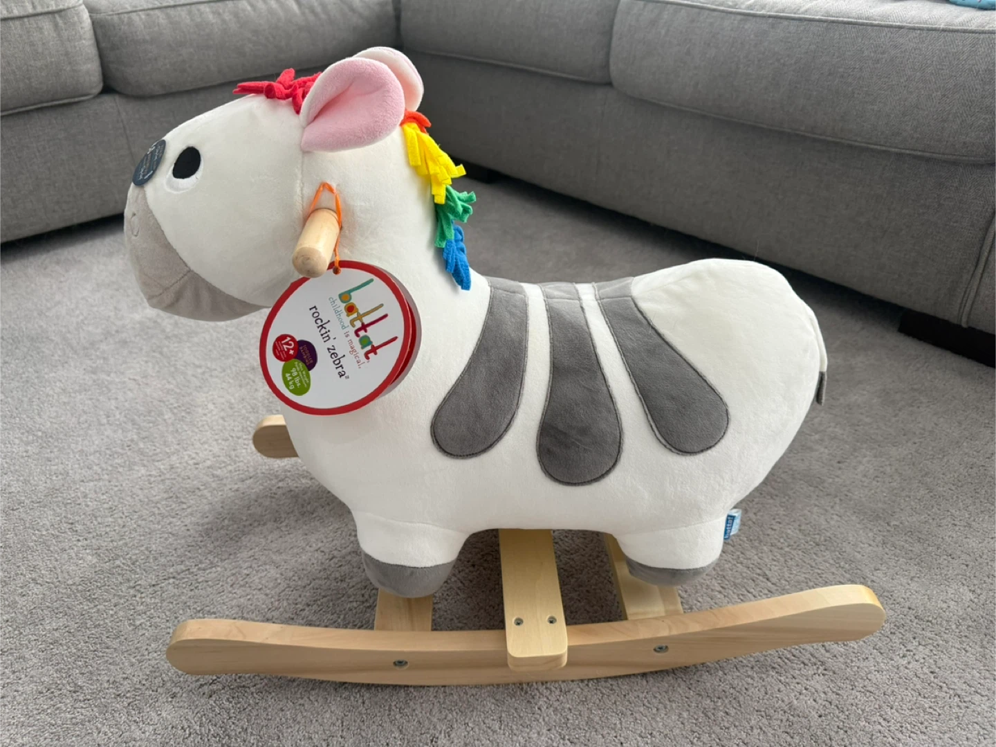 Rocking Horse (Zebra) Ride-On Toy - photo 3