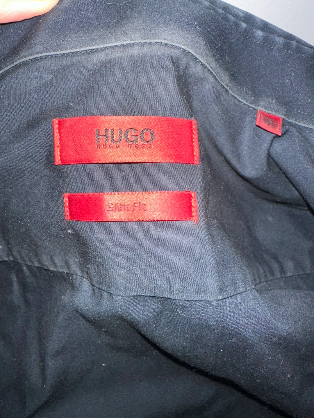 Hugo Boss Slim Fit Black Dress Shirt Size 15 1/2 - photo 5