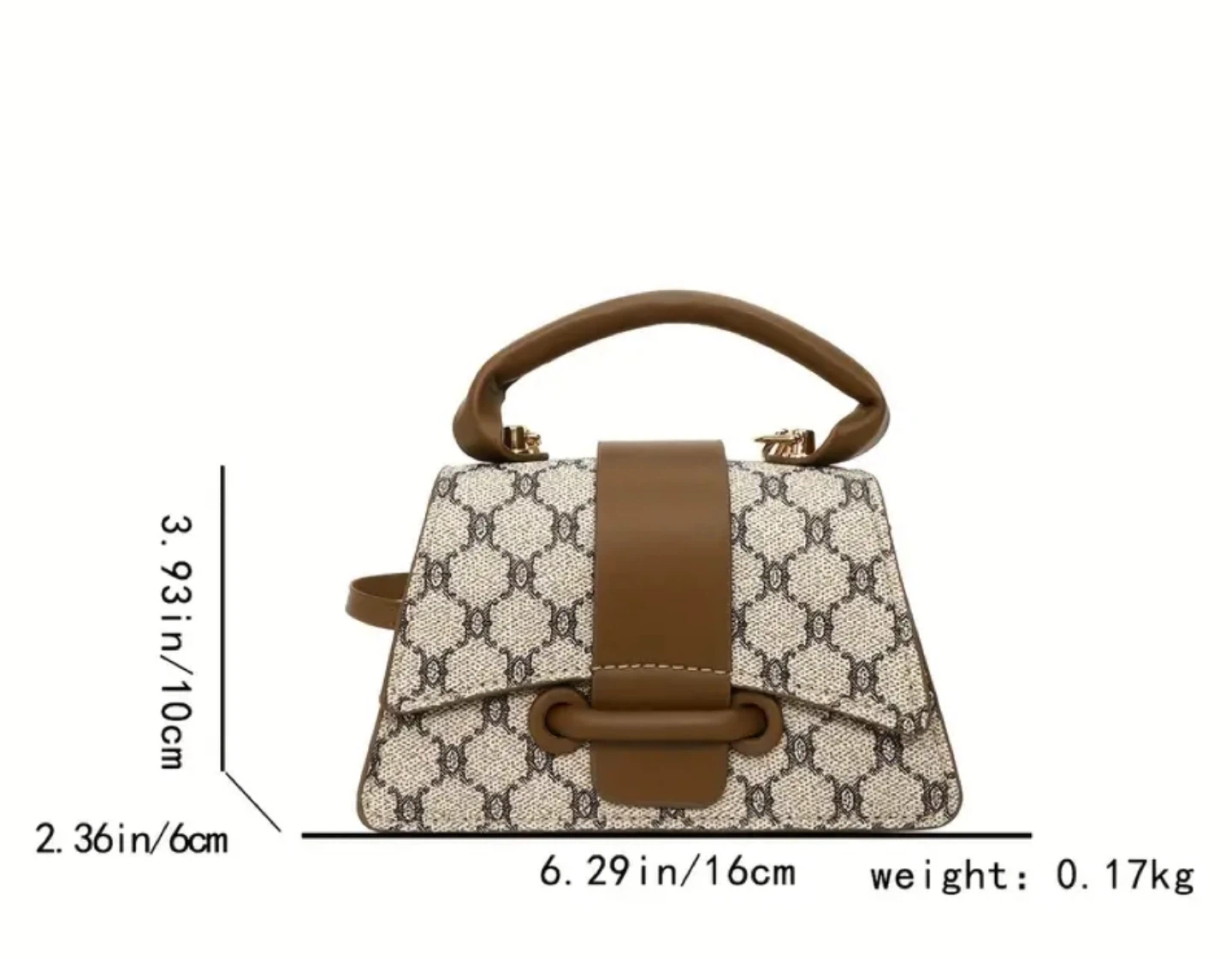 New ! Patterned Mini Top Handle Bag - photo 4