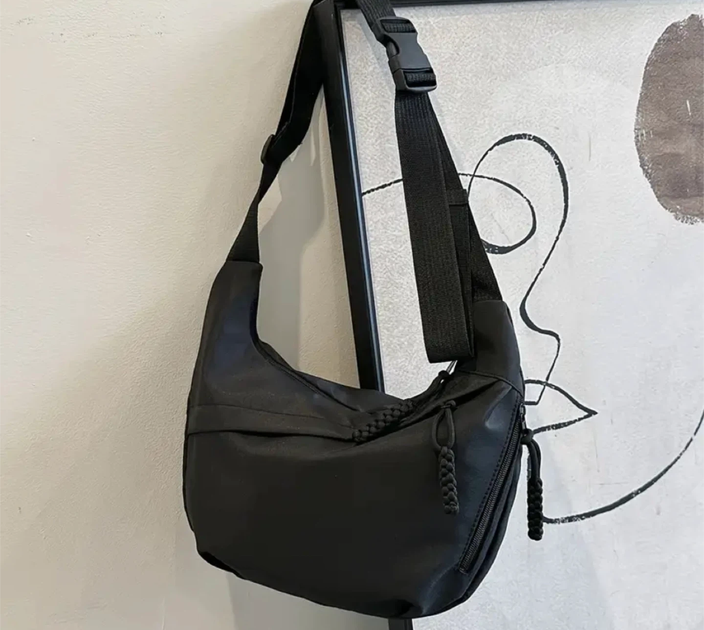 New! Black Sling Bag