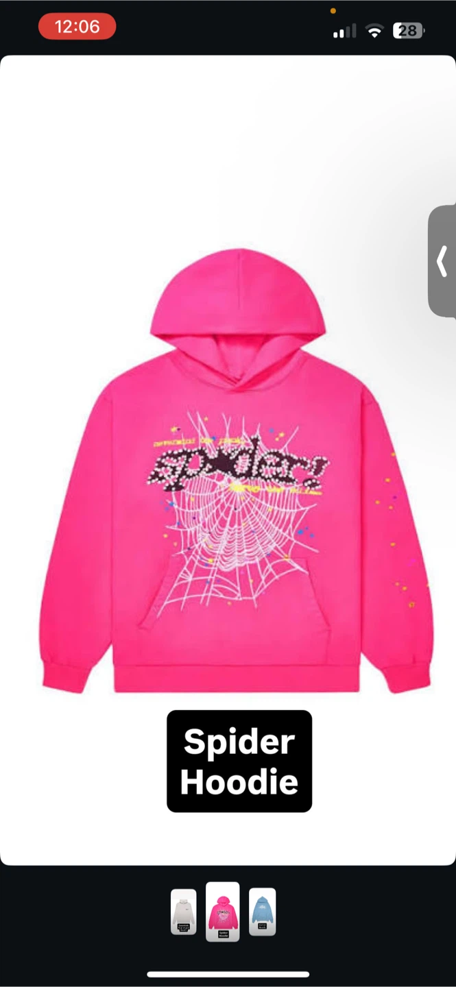 Pink Spider Hoodie