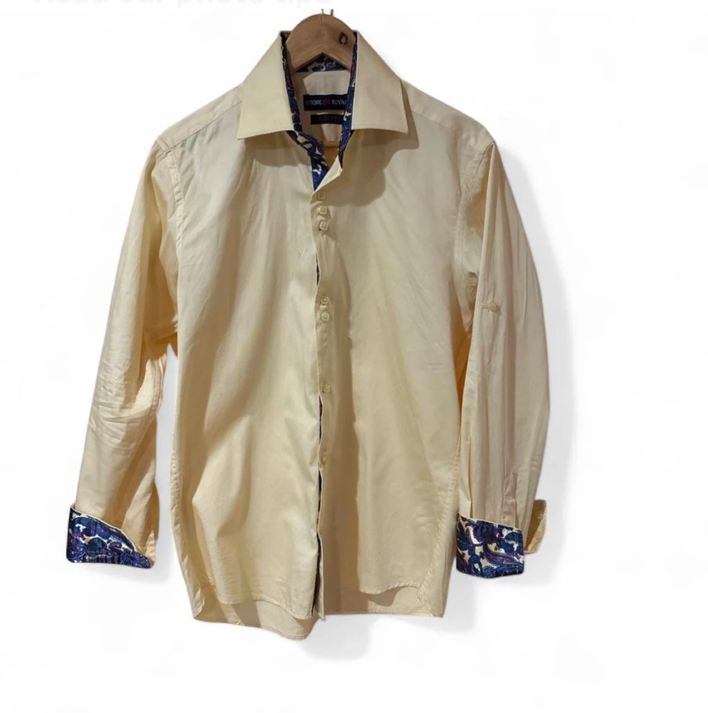 Stone Royal Yellow Dress Shirt. Very Good Quality - photo 3
