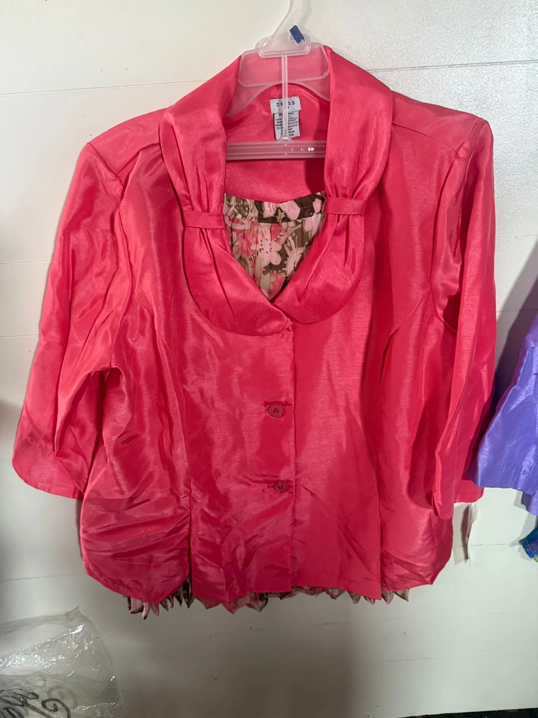 Dress Barn Pink Blazer Size 8