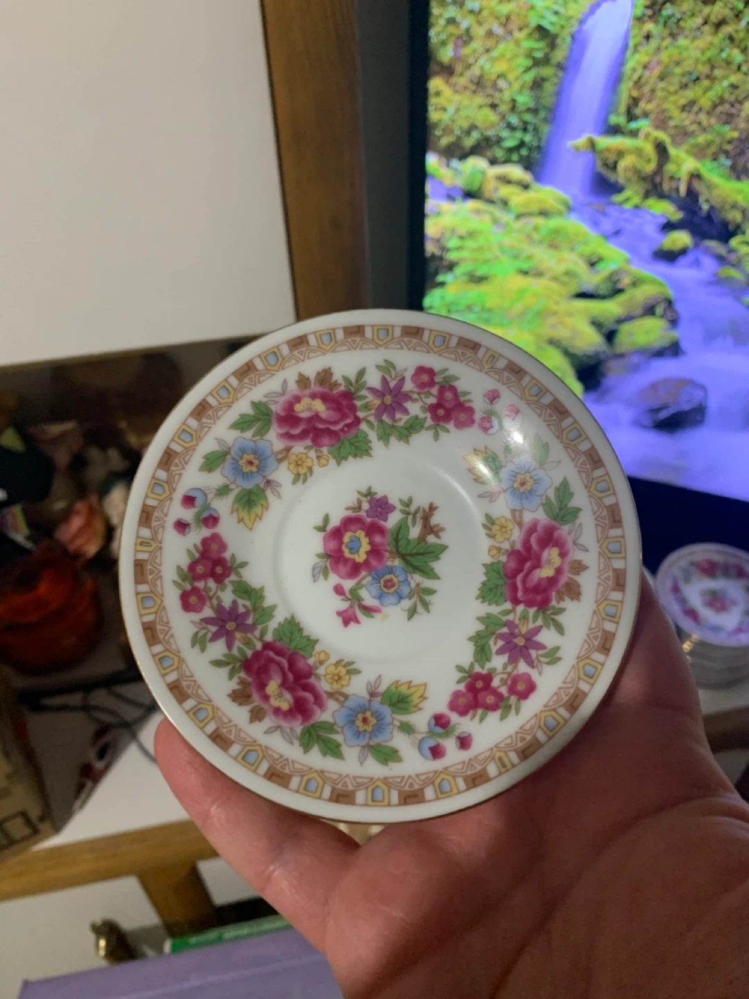 Floral Espresso Cups & Saucers - Made in China - photo 2