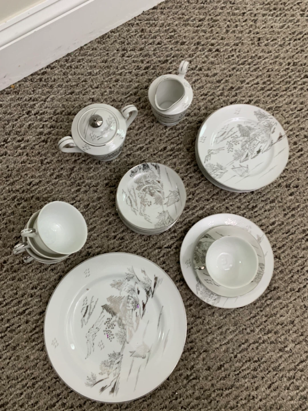 Vintage White China Tea Set - Kitchen / Dining ware - photo 2