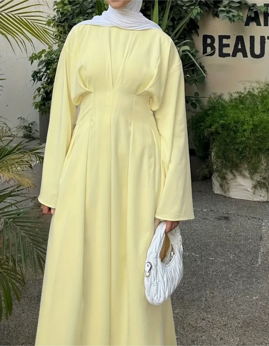 Long Sleeve Dress - Yellow