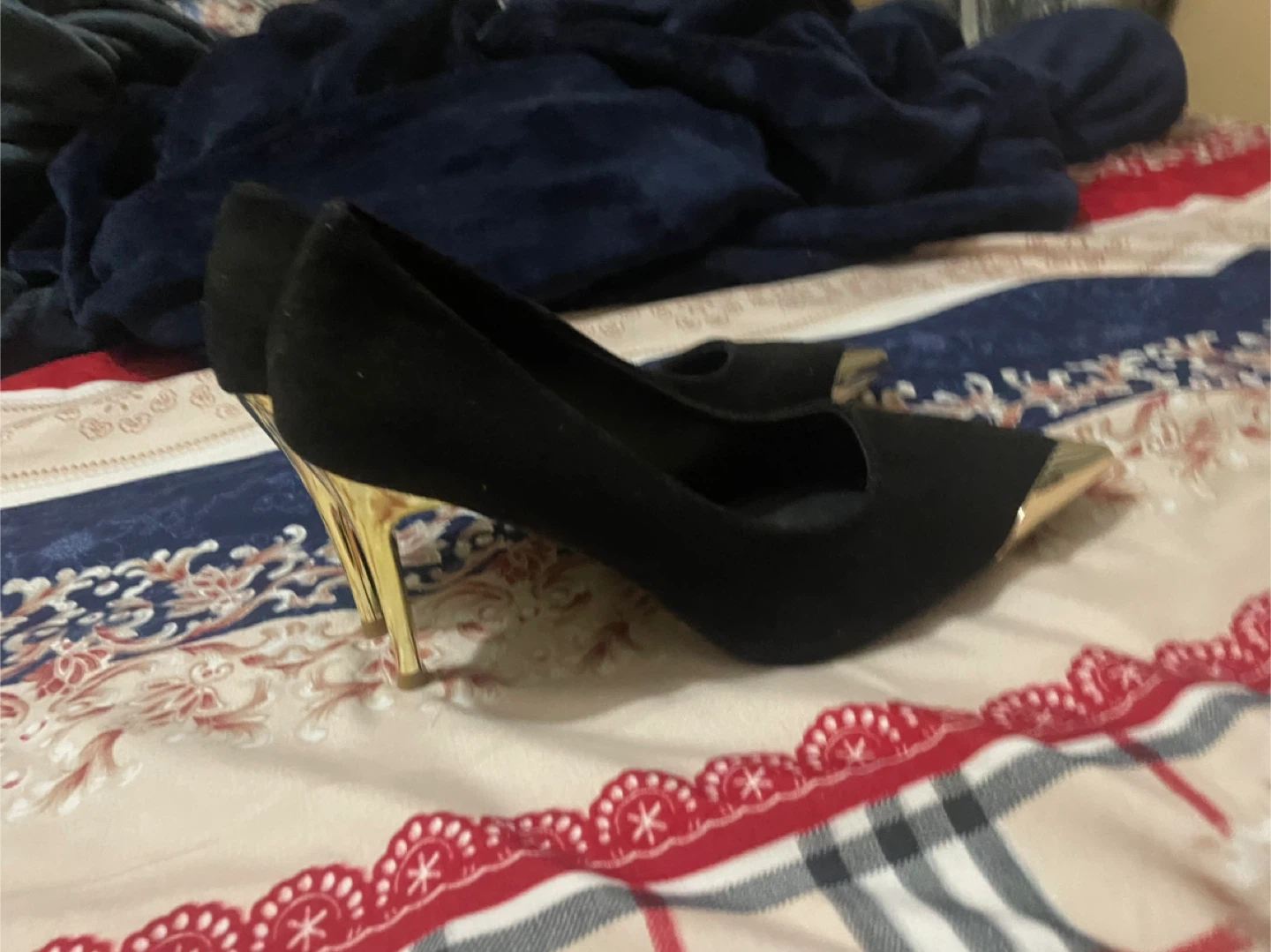 Black & Gold Heels