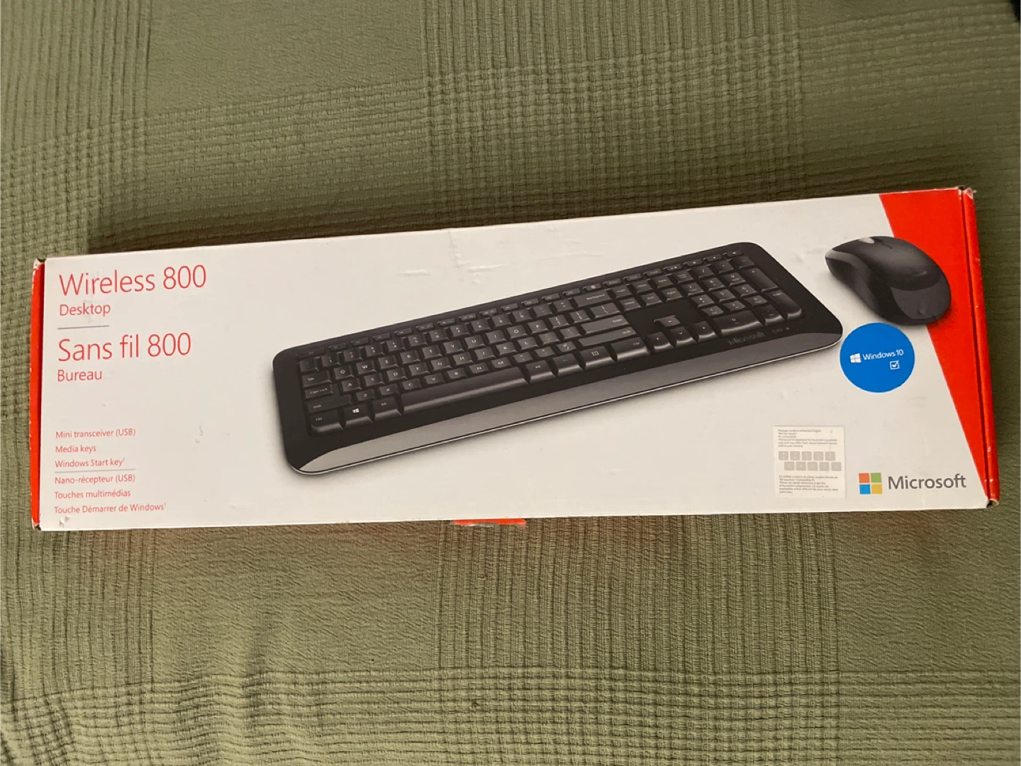 New Microsoft Wireless 800 Desktop Keyboard Mouse