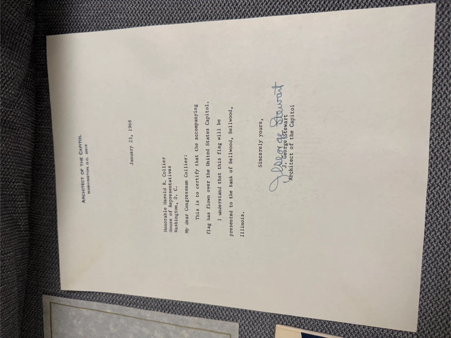 1968 U.S. Flag Flown Over the United States Capitol – 5x8 ft - photo 3