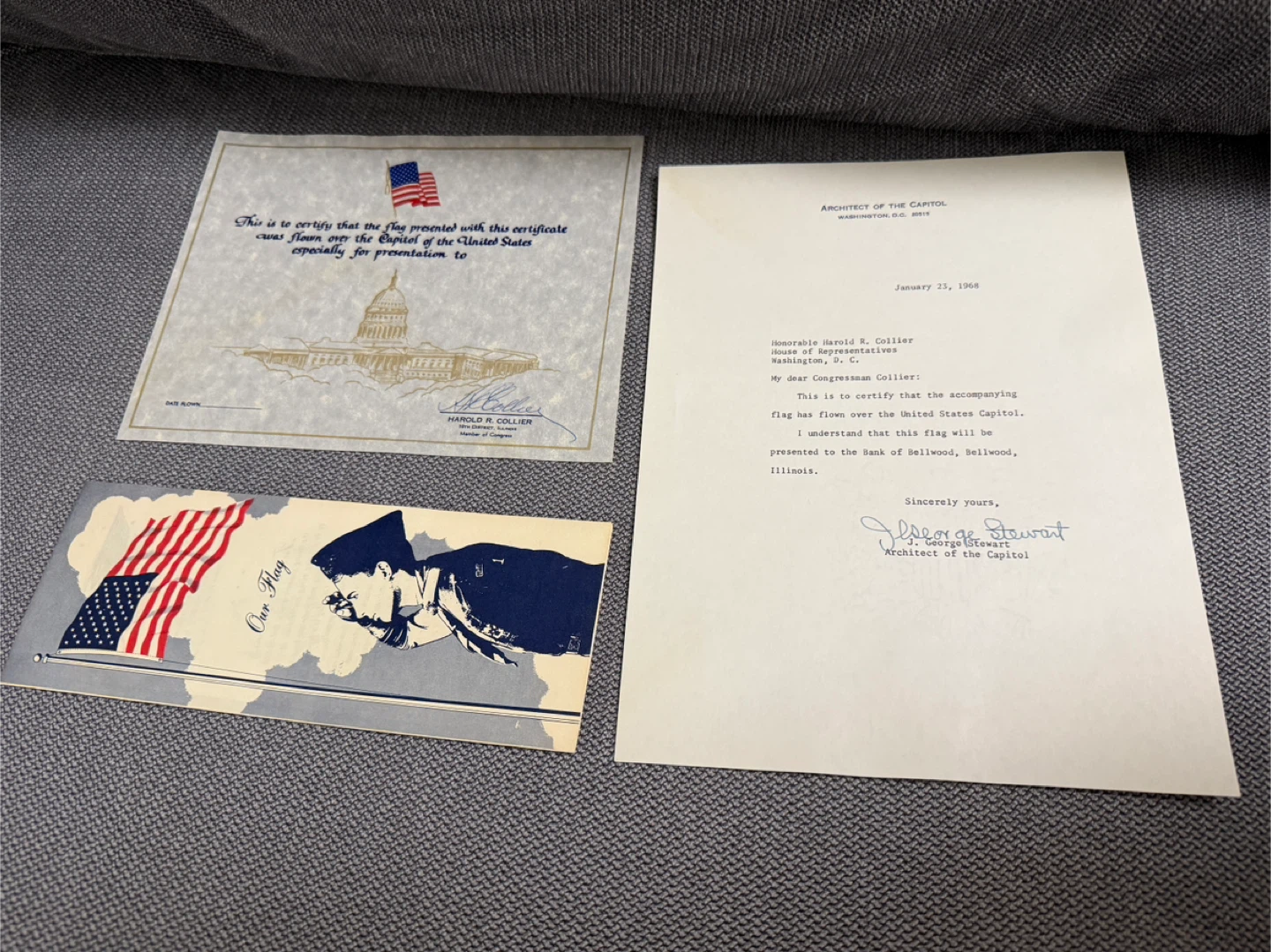 1968 U.S. Flag Flown Over the United States Capitol – 5x8 ft - photo 2
